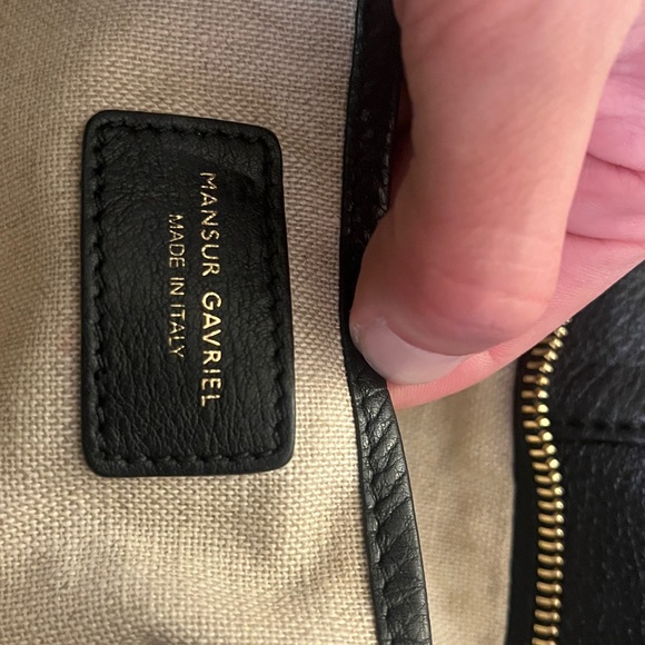 Mansur Gavriel Tulipano Black leather Tote / Crossbody - Picture 8 of 9